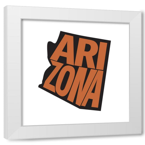 Arizona White Modern Wood Framed Art Print by Art Licensing Studio