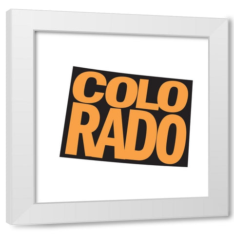 Colorado White Modern Wood Framed Art Print by Art Licensing Studio