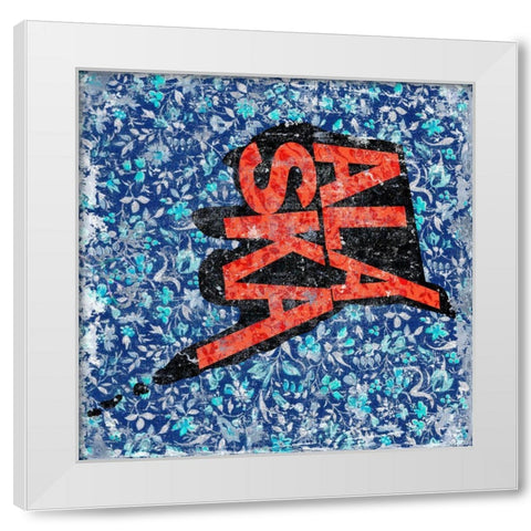 Alaska White Modern Wood Framed Art Print by Art Licensing Studio