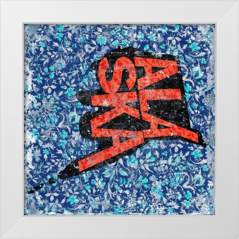 Alaska White Modern Wood Framed Art Print by Art Licensing Studio