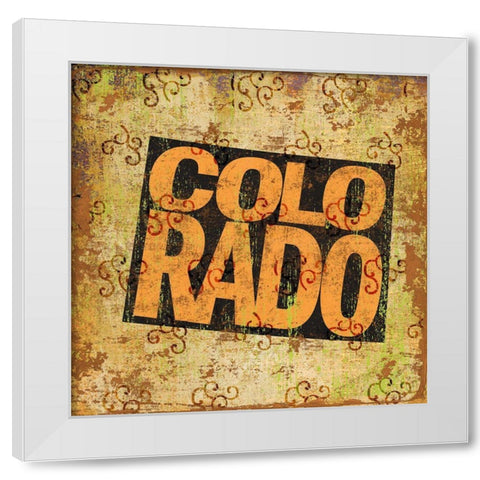 Colorado White Modern Wood Framed Art Print by Art Licensing Studio