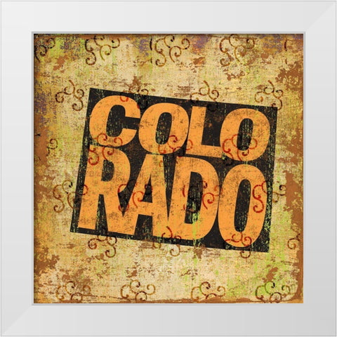Colorado White Modern Wood Framed Art Print by Art Licensing Studio