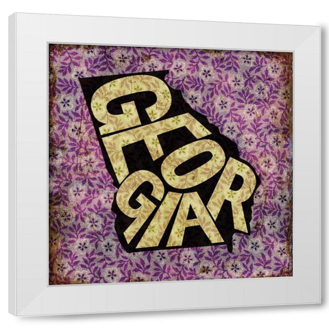 Georgia White Modern Wood Framed Art Print by Art Licensing Studio