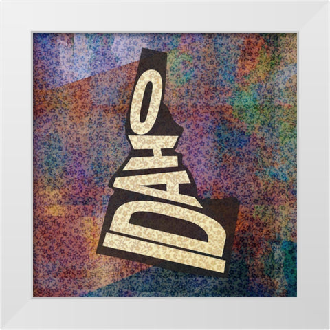 Idaho White Modern Wood Framed Art Print by Art Licensing Studio