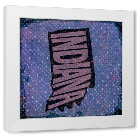 Indiana White Modern Wood Framed Art Print by Art Licensing Studio