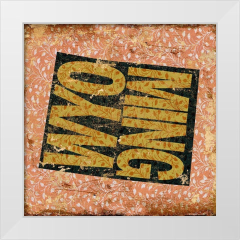 Wyoming White Modern Wood Framed Art Print by Art Licensing Studio