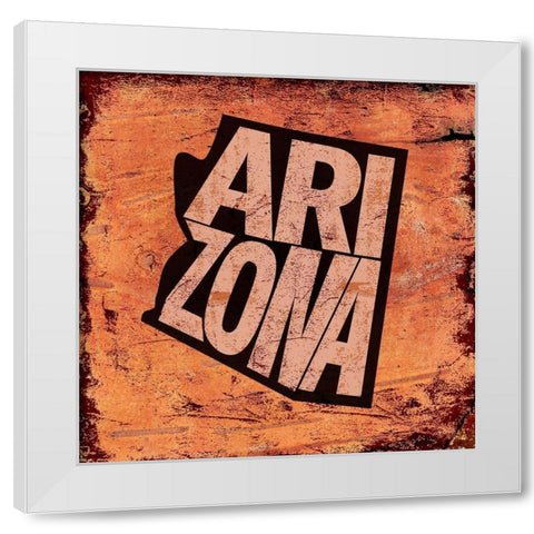 Arizona White Modern Wood Framed Art Print by Art Licensing Studio