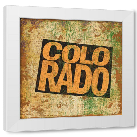 Colorado White Modern Wood Framed Art Print by Art Licensing Studio
