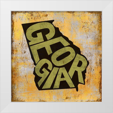 Georgia White Modern Wood Framed Art Print by Art Licensing Studio