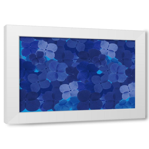 Cool Blue 9 White Modern Wood Framed Art Print by Art Licensing Studio