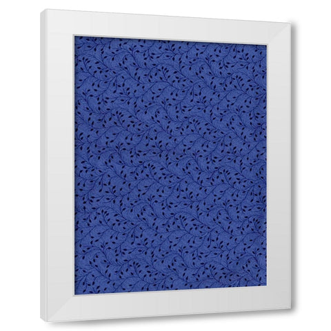 Cool Blue 10 White Modern Wood Framed Art Print by Art Licensing Studio