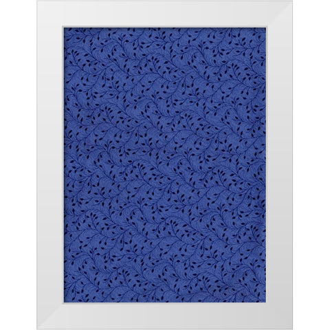 Cool Blue 10 White Modern Wood Framed Art Print by Art Licensing Studio
