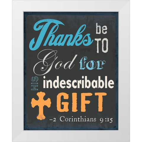 The Gift 2 White Modern Wood Framed Art Print by Art Licensing Studio