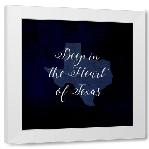 Deep in Texas White Modern Wood Framed Art Print by Art Licensing Studio