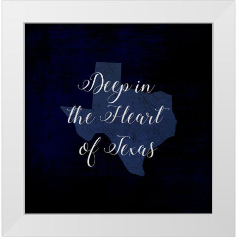 Deep in Texas White Modern Wood Framed Art Print by Art Licensing Studio