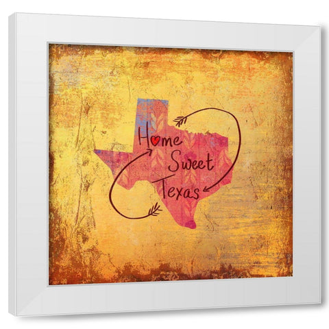 Sweet Texas White Modern Wood Framed Art Print by Art Licensing Studio