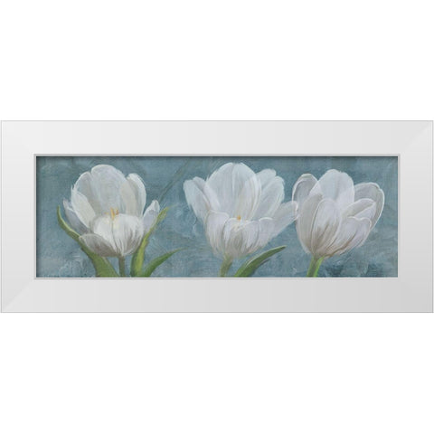 Tulip Triolet 2 White Modern Wood Framed Art Print by Art Licensing Studio