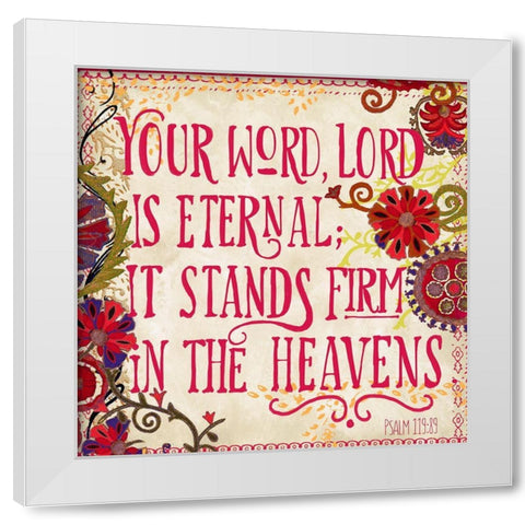 Delecor Psalm I White Modern Wood Framed Art Print by Art Licensing Studio