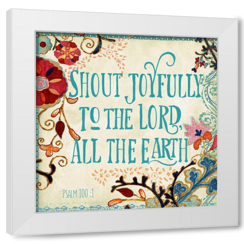 Delecor Psalm II White Modern Wood Framed Art Print by Art Licensing Studio