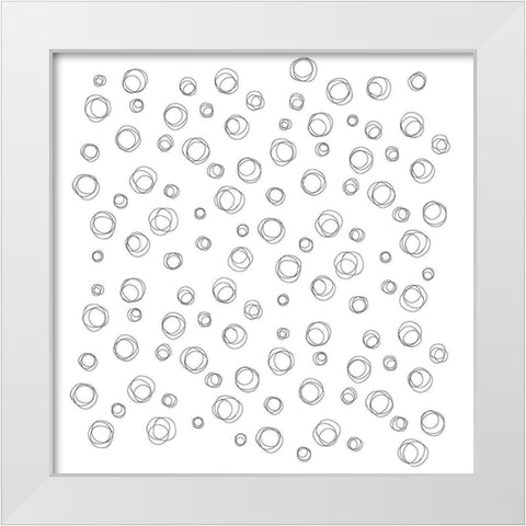 Aerial Spiros White Modern Wood Framed Art Print by Art Licensing Studio