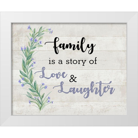 Family Love 1 White Modern Wood Framed Art Print by Art Licensing Studio