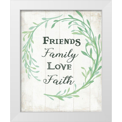Family Love 3 White Modern Wood Framed Art Print by Art Licensing Studio