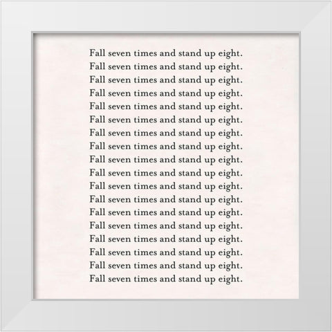 Seven-Eight White Modern Wood Framed Art Print by Art Licensing Studio