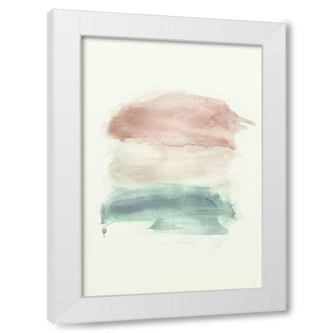 Water flow 1 White Modern Wood Framed Art Print by Art Licensing Studio