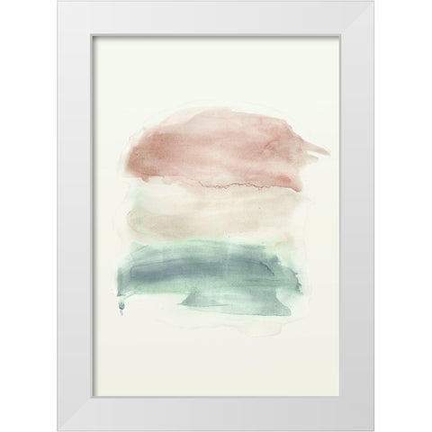 Water flow 1 White Modern Wood Framed Art Print by Art Licensing Studio