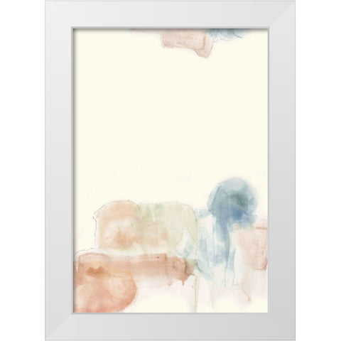 Water flow 6 White Modern Wood Framed Art Print by Art Licensing Studio