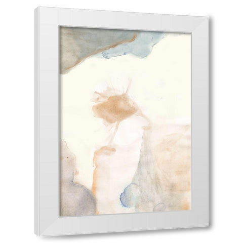 Water flow 7 White Modern Wood Framed Art Print by Art Licensing Studio