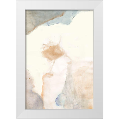 Water flow 7 White Modern Wood Framed Art Print by Art Licensing Studio