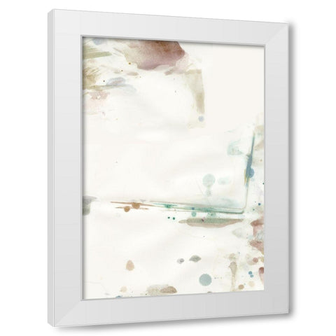 Water spot 1 White Modern Wood Framed Art Print by Art Licensing Studio