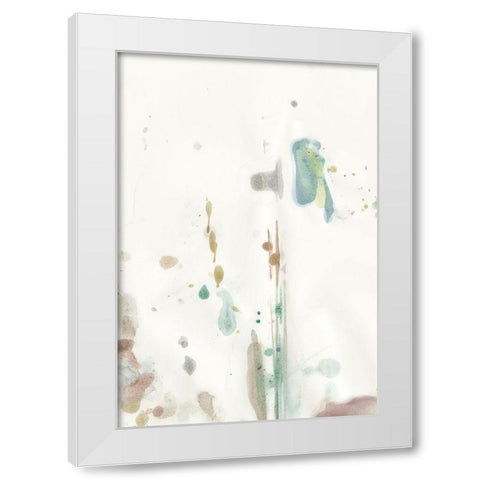 Water spot 2 White Modern Wood Framed Art Print by Art Licensing Studio