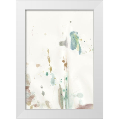 Water spot 2 White Modern Wood Framed Art Print by Art Licensing Studio