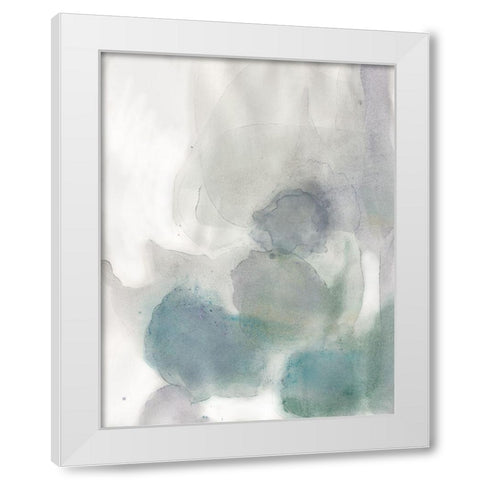 Water Rock 1 White Modern Wood Framed Art Print by Art Licensing Studio