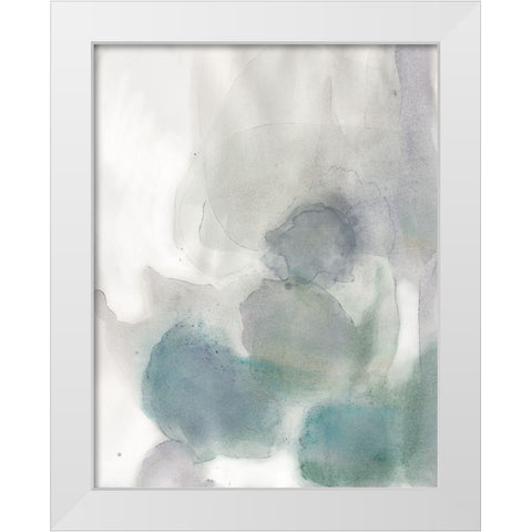 Water Rock 1 White Modern Wood Framed Art Print by Art Licensing Studio