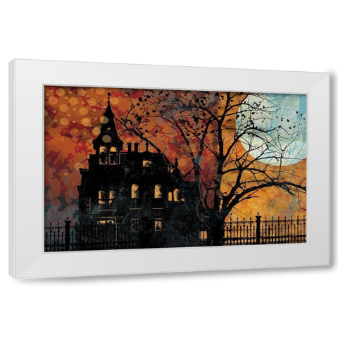 All Hallows Eve III White Modern Wood Framed Art Print by Art Licensing Studio