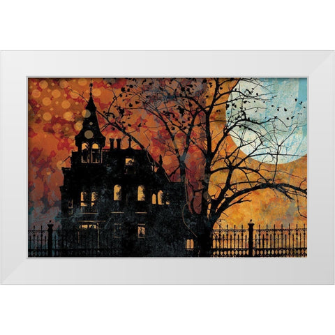 All Hallows Eve III White Modern Wood Framed Art Print by Art Licensing Studio