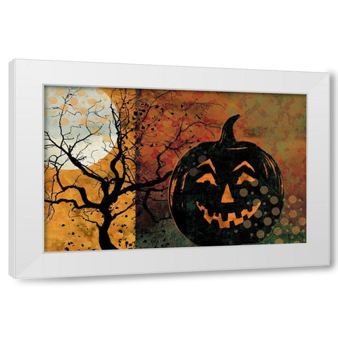 All Hallows Eve IV White Modern Wood Framed Art Print by Art Licensing Studio