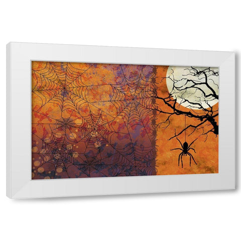 All Hallows eve V White Modern Wood Framed Art Print by Art Licensing Studio