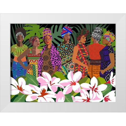 Women of Substance White Modern Wood Framed Art Print by Art Licensing Studio