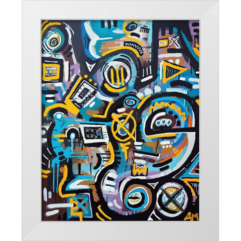 By Odins Beard White Modern Wood Framed Art Print by Mcilwaine, Alloyius