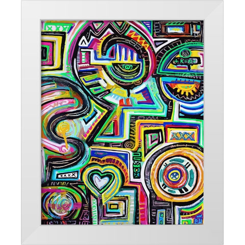 Celestial Engine White Modern Wood Framed Art Print by Mcilwaine, Alloyius