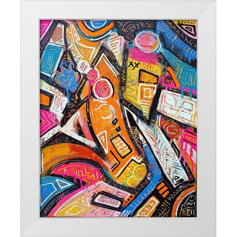 The Butterflies Effect White Modern Wood Framed Art Print by Mcilwaine, Alloyius