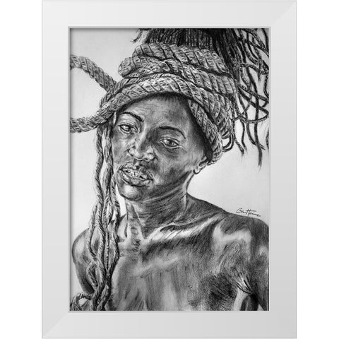 African White Modern Wood Framed Art Print by Heine, Ben