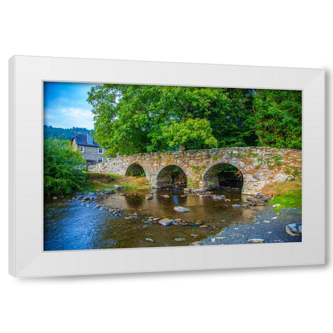 Bridge White Modern Wood Framed Art Print by Heine, Ben
