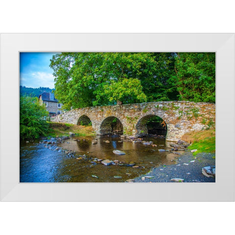 Bridge White Modern Wood Framed Art Print by Heine, Ben