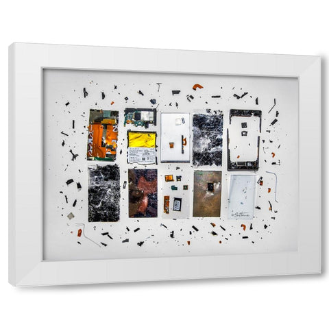 Broken Smartphone 1 White Modern Wood Framed Art Print by Heine, Ben