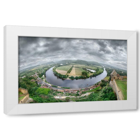 Dordogne River White Modern Wood Framed Art Print by Heine, Ben